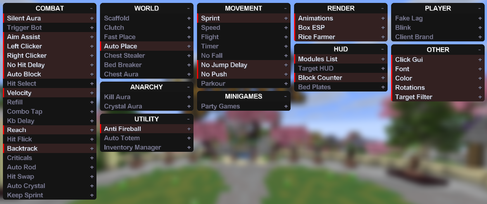 Preview of the Click GUI